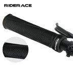 Bicycle Handlebar Grips Anti-Skid Shock-Absorbing Mountain Bike Handlebar Cover Ergonomic Comfortable Rubber Cycling Accessories