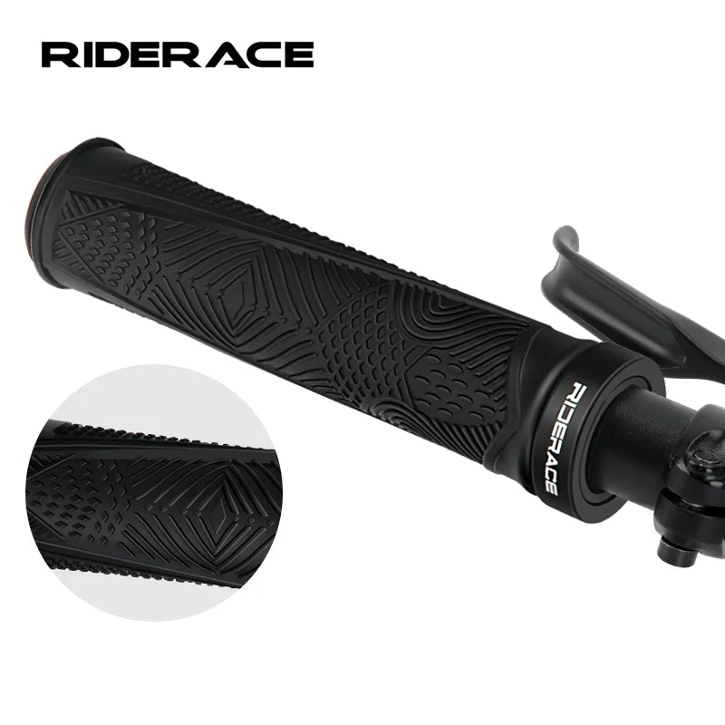 Bicycle Handlebar Grips Anti-Skid Shock-Absorbing Mountain Bike Handlebar Cover Ergonomic Comfortable Rubber Cycling Accessories