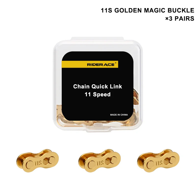 3 Pairs Bicycle Chain Connector Lock Quick Link For Road Bike Buckle Joint Magic Buckle MTB Cycling Parts 6/7/8/9/10/11/12 Speed