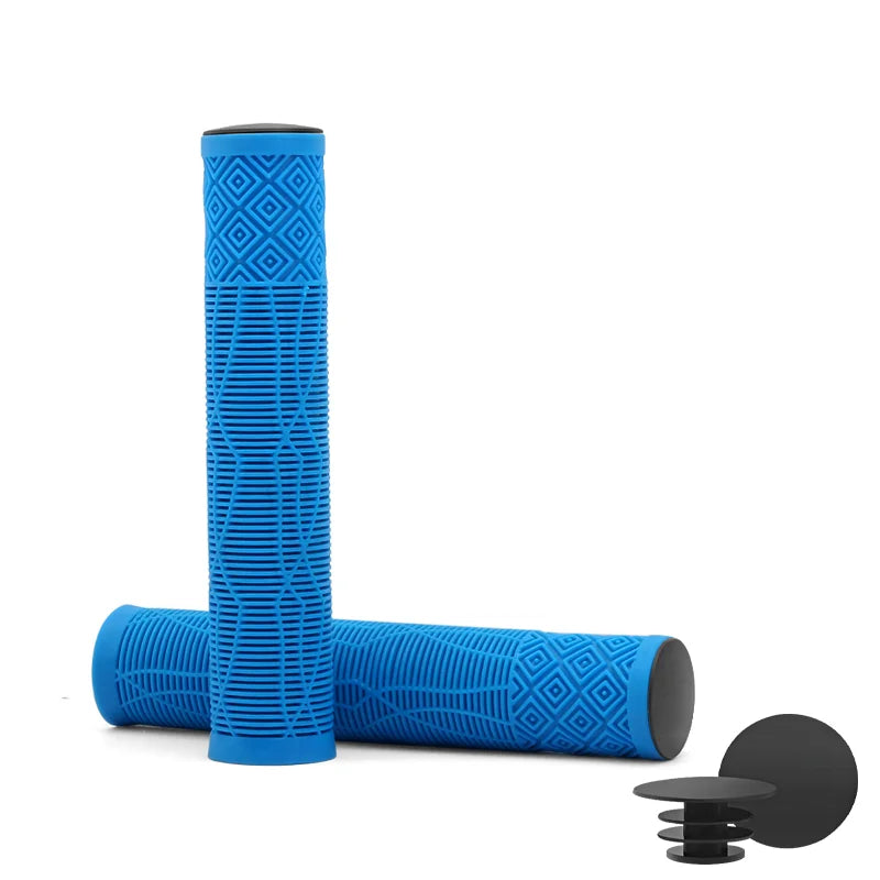 Bicycle Handlebar Grips Rubber Soft Non-Slip Shockproof Mountain Bike Handlebar Cover Lengthening Thickening Cycling Accessories