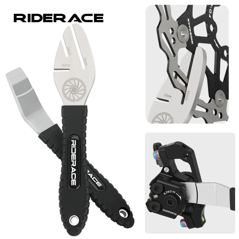 Bicycle Hydraulic Oil Disc Piston Push Bike Disc Rotor Alignment Tool Cycling Disc Brake Correction Wrench Adjustment Tool