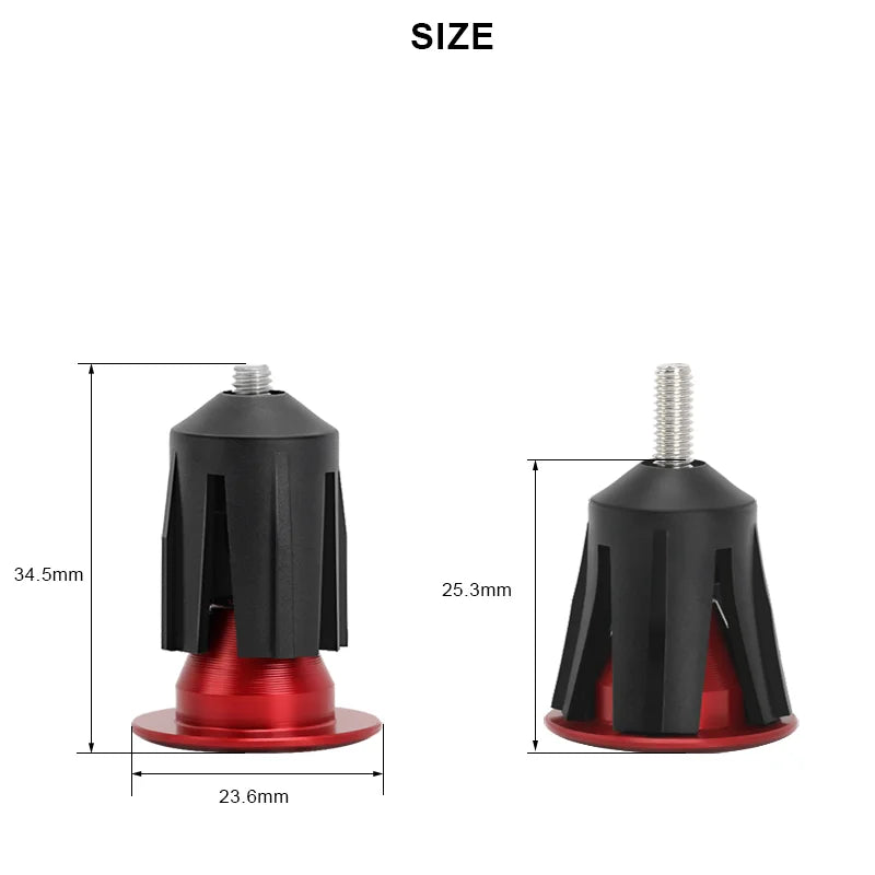 1 Pair Bike Grip Handle Bar End Cap Multicolor Aluminium Alloy BMX MTB Road Bicycle Handle Bar End Cap Cycling Accessories