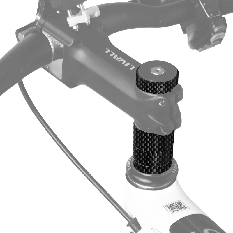 5Pcs/Set Bicycle Headset Stem Spacers Carbon Fiber 1/8" 28.6mm Mountain Road Bike Stem Washers Ultralight MTB Front Fork Washer