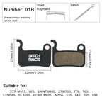 1/2/4/6/10Pair Bike Disc Brake Pads Resin Semimetallic MTB Hydraulic Brake Pads Bicycle Brake Pad For Shimano A01S M06 M07 M975