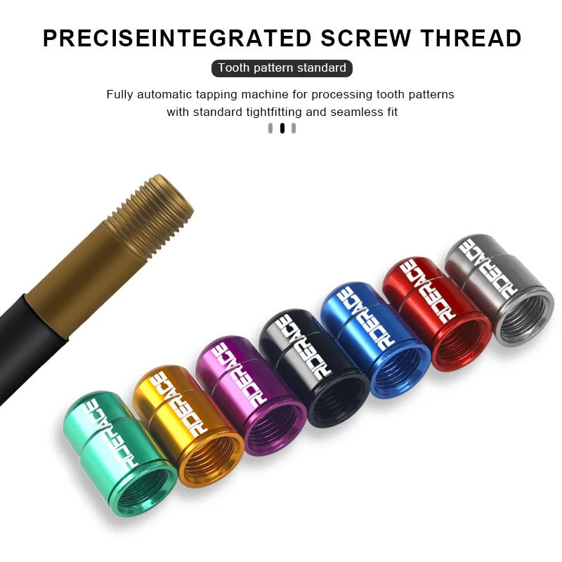 Bike Tire Valve Caps Waterproof Dustproof Aluminum Alloy Ultralight MTB Road Bicycle Tyre Gas Nozzle Cover For Av Schrader Valve