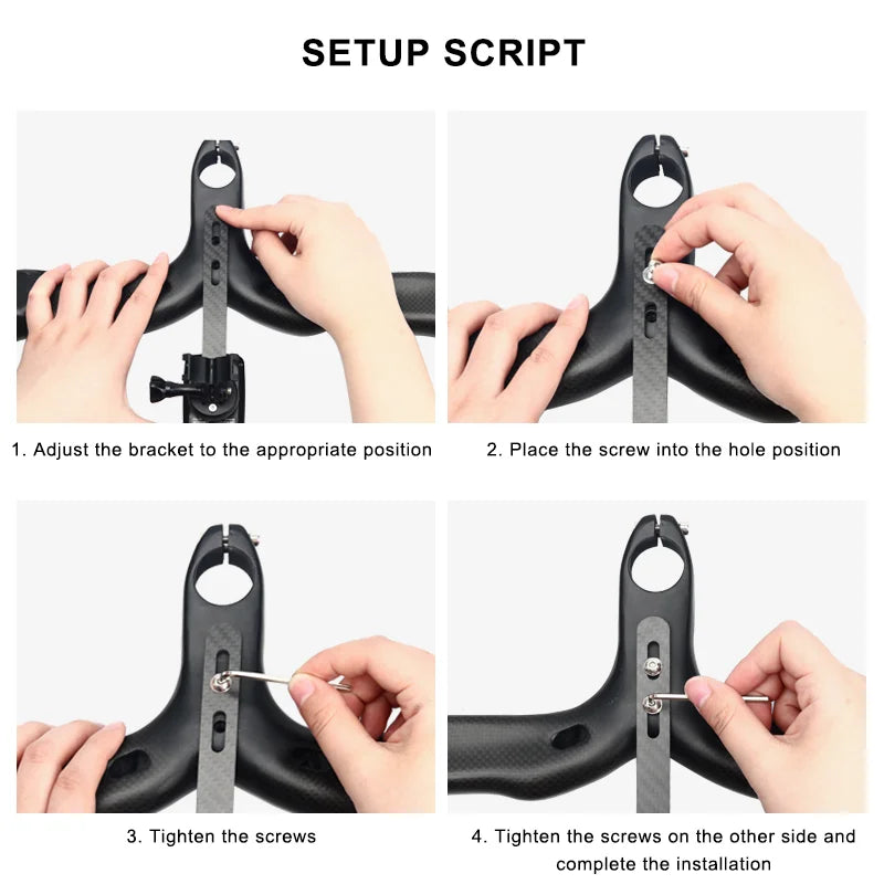Bicycle Computer Holder Carbon Fiber Bracket Road Bike Stopwatch Speedometer Mount For Garmin Bryton Gopro Adapter Light Stand