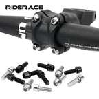 6Pcs Bicycle Stem Bolts M6X18mm Steel Hexagon Screw Disc Brake Caliper Bolts Bike Handlebar Screw With Washer Cycling Parts