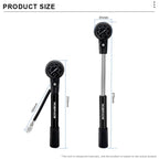 Bike Shock Pump 300PSI Pressure With Gauge Bicycle Air Pump Schrader Presta Cycling Front Fork Shock Absorber Rotatable Hose