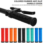 Bicycle Grips Ergonomic Soft Rubber Mountain Bike Handlebar Grips Anti-Skid Shockproof Comfortable Lockable Cycling Accessories