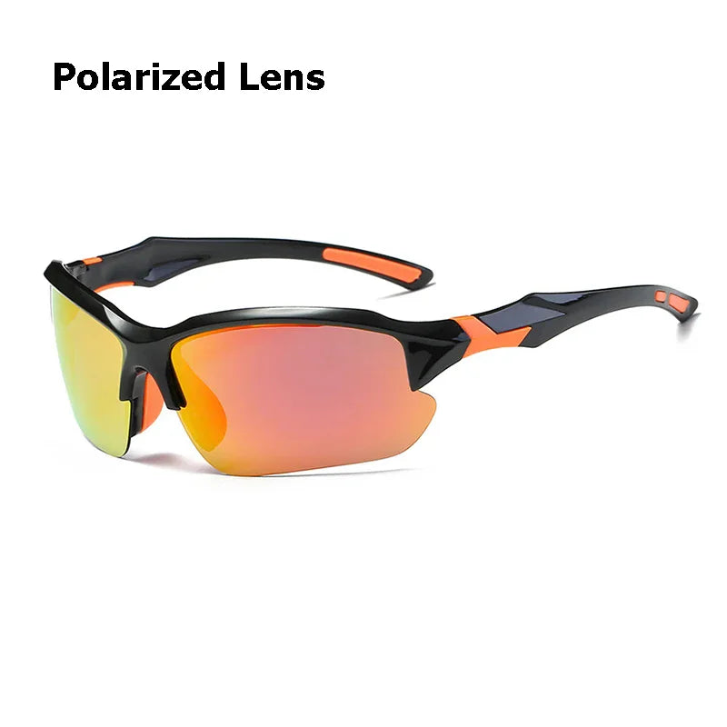 Color Changing Bike Glasses Windproof Cycling Glasses Sports PC Sunglasses Multicolor Bicycle Eyewear For Men Woman MTB Goggle