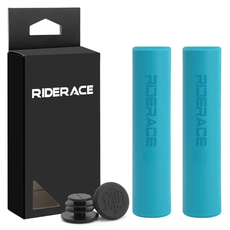 1Pair Bicycle Grips Silicone Sponge Soft Comfortable Mountain Bike Handlebar Cover Anti-Skid Shock-Absorbing MTB Accessories