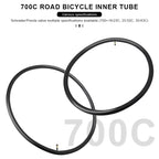 2Pcs Bicycle Inner Tube For AV FV Schrader Presta Valve 700C 18 23 25 28 32 35 43C 48/60mm Bike Inner Tube Cycling Accessories