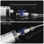 Bicycle Tubeless Tire Liquid Injection Tool 60ML Syringe Presta Valve Core Removal Tool MTB Road Bike Tire Fluid Injection Tool