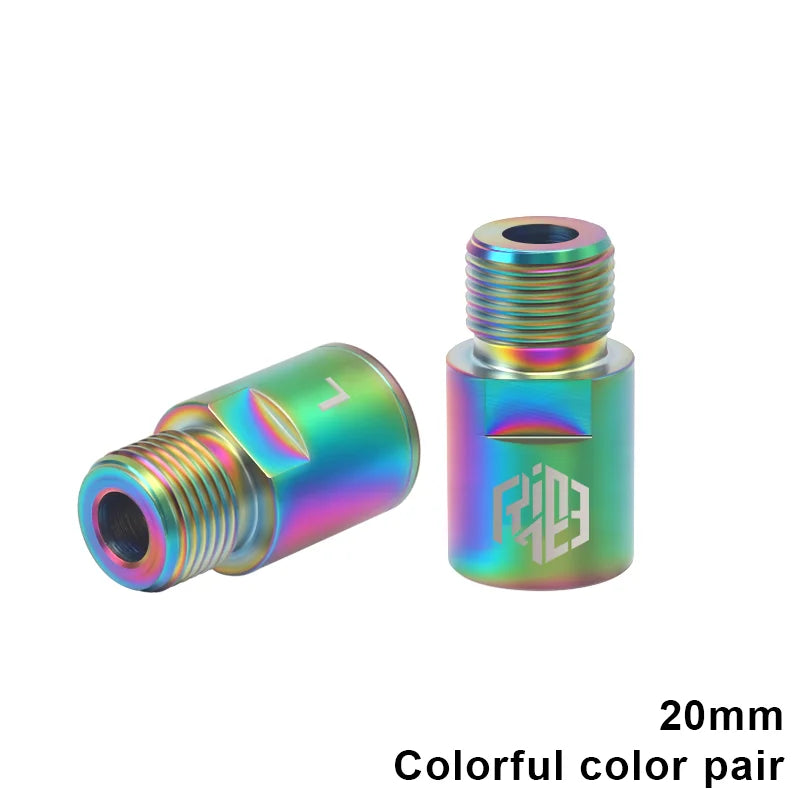 Bicycle Pedal Extend Bolt Stainless Steel Mountain Road Bike Pedal Extension Bolts 20mm Fit 9/16 Inch Threaded MTB Accessories