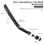 Bicycle Mudguard Quick Release Longer Wider Reflective Road Bike Rear Fender Lightweight PP Soft Plastic Cycling Accessories