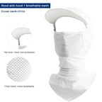 With Brim Cycling Headgear Ice Silk Sunscreen MTB Bike Hat Summer Cool Fishing Cap Breathable Full Face Mask Bicycle Equipment