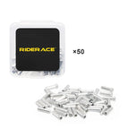 50 Pcs/Lot Bicycle Brake Shifter Cable End Caps MTB Bike Derailleur Shift Wire Ferrules Brake Shifter Inner Cable Tips Crimps