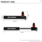 Mini Bike Pump Aluminum Alloy Portable Hand Tire Tube Inflator For Schrader Presta Valve AV FV MTB Road Bicycle CO2 Air Pump