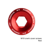 Bicycle Crank Arm Fixing Bolt Crankset Nut Aluminum Alloy MTB Bike Crank Cover Screw Cap M18 M20 Bolt For Shimano Crank Bolt Cap