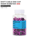 200Pcs Cnc Bike Derailleur Cable Housing End Cap Aluminum Alloy Bicycle Brake Cable Housing Cover Cycling Shift Line Cover