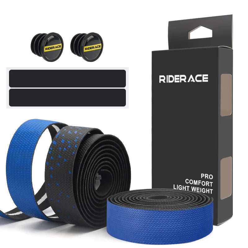 1Pair Road Bike Handlebar Tape Soft Comfortable Wrap Tape Bicycle Handlebar Tape PU EVA Durable Non-Slip Shock-Absorption