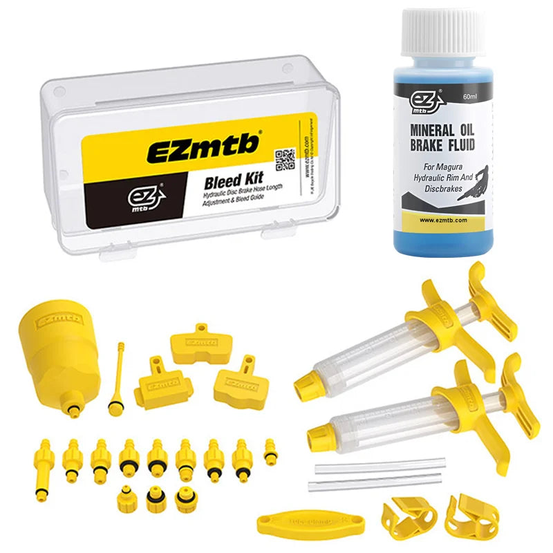 Bicycle Brake Oil Bleed Kit Brake Mineral Oil 60ML MTB Road Bike Hydraulic Disc Brake Oil Bleed Kit For SHIMANO TEKTRO SRAM NUTT