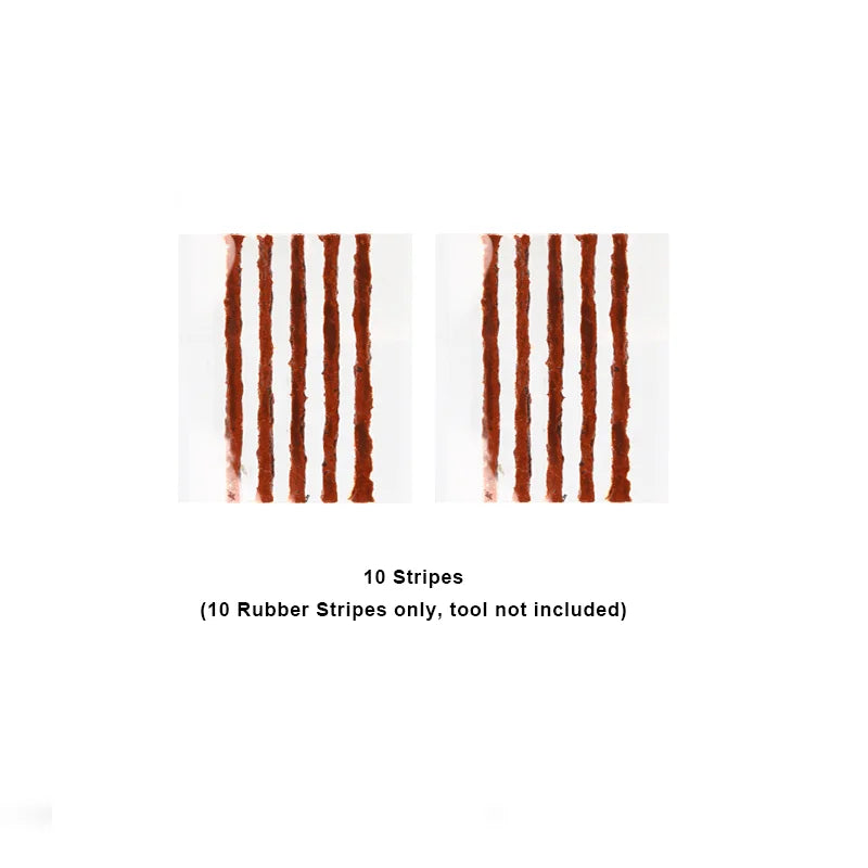 Bike Tubeless Tire Repair Kit With Rubber Strips Portable Urgent Glue Free Repair Rubber Stripes Set Bicycle Tire Repair Tool