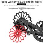 11/12/13/14/15/16T Bicycle Pulley Rear Derailleur Ceramic Bearing Lightweight Bike Wheel Guide Bearing Jockey Pulley For Shimano