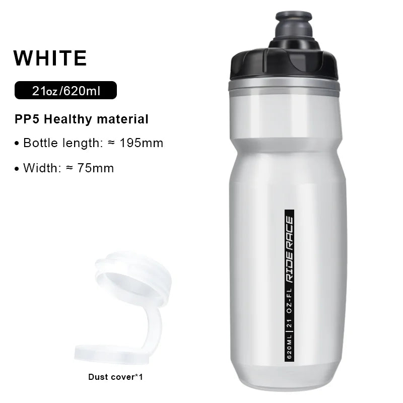 620ML Bike Water Bottle PP Dual Layer Insulated Thermal Cup Bicycle Bottle Portable Squeeze Drinking Outdoor Riding Sport Kettle