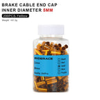 200Pcs Cnc Bike Derailleur Cable Housing End Cap Aluminum Alloy Bicycle Brake Cable Housing Cover Cycling Shift Line Cover