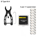 Bicycle Repair Tool Set Chain Wear Checker 6/7/8/9/10/11 Speed Joint Magic Buckle MTB Chain Link Plier Bike Buckle Chain Breaker