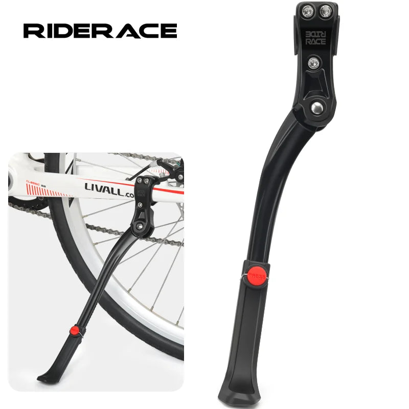 Adjustable Bicycle Kickstand Aluminum Alloy MTB Road Bike Kickstand Parking Rack Side Footrest Rack Support Cycling Accessories