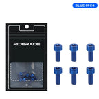 M5X12mm Bike Bottle Cages Bolts Alloy Steel Colorful Hex Head Bicycle Water Bottle Cage Screws Cycling Air Pump Fixed Bolts