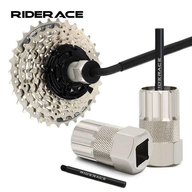 Bike Cassette Lockring Removal Tool Bicycle Flywheel Remove Socket Wrench For Shimano SRAM SunRace Guiding Stick Repair Tool