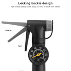 140PSI Bicycle Pump Tire Air Inflator Schrader Presta Valve Ball Needle Hose Portable MTB Bike Hand Pump Cycling Accessories