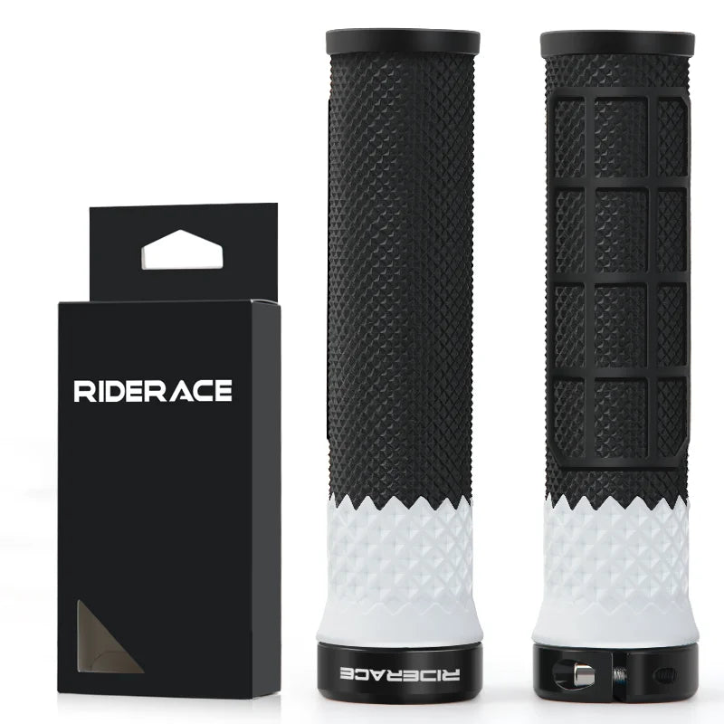 1Pair MTB Bicycle Handlebar Grips Rubber Anti-Skid Shock-Proof Comfortable Bike Handlebar Cover For 22.2mm Cycling Accessories