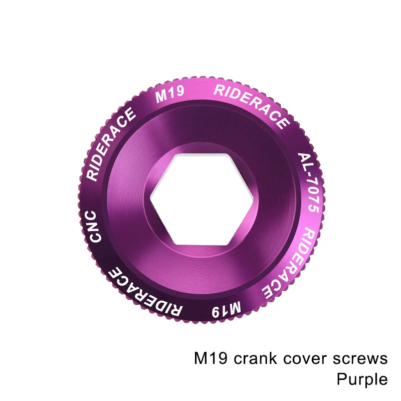 Bicycle Crank Arm Fixing Bolt Crankset Nut Aluminum Alloy MTB Bike Crank Cover Screw Cap M18 M20 Bolt For Shimano Crank Bolt Cap