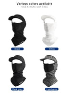 With Brim Cycling Headgear Ice Silk Sunscreen MTB Bike Hat Summer Cool Fishing Cap Breathable Full Face Mask Bicycle Equipment