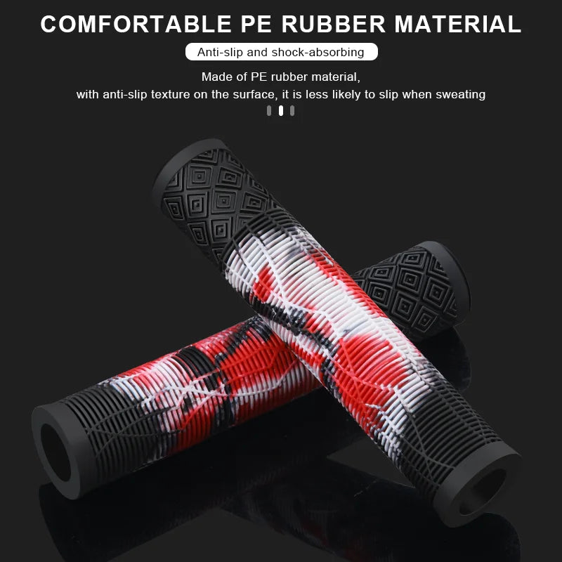 165mm Lengthening Bicycle Grips Rubber Soft Comfortable Non-Slip Shock-Absorbing Colorful Bike Grips For 22.2mm Scooter BMX