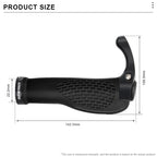 1 Pair Bicycle Handlebar Grips Quality Rubber Anti Skid Mountain Bike Handlebar Grips Horns Handlebar Ergonomics Wrist Support