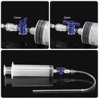 Bicycle Tubeless Tire Liquid Injection Tool 60ML Syringe Presta Valve Core Removal Tool MTB Road Bike Tire Fluid Injection Tool