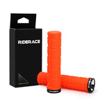 MTB Bike Grips Alluminium Alloy Lock Ring Bicycle Handlebar Cover Anti-Skid Durable Shock-Proof Rubber Grips Cycling Accessories