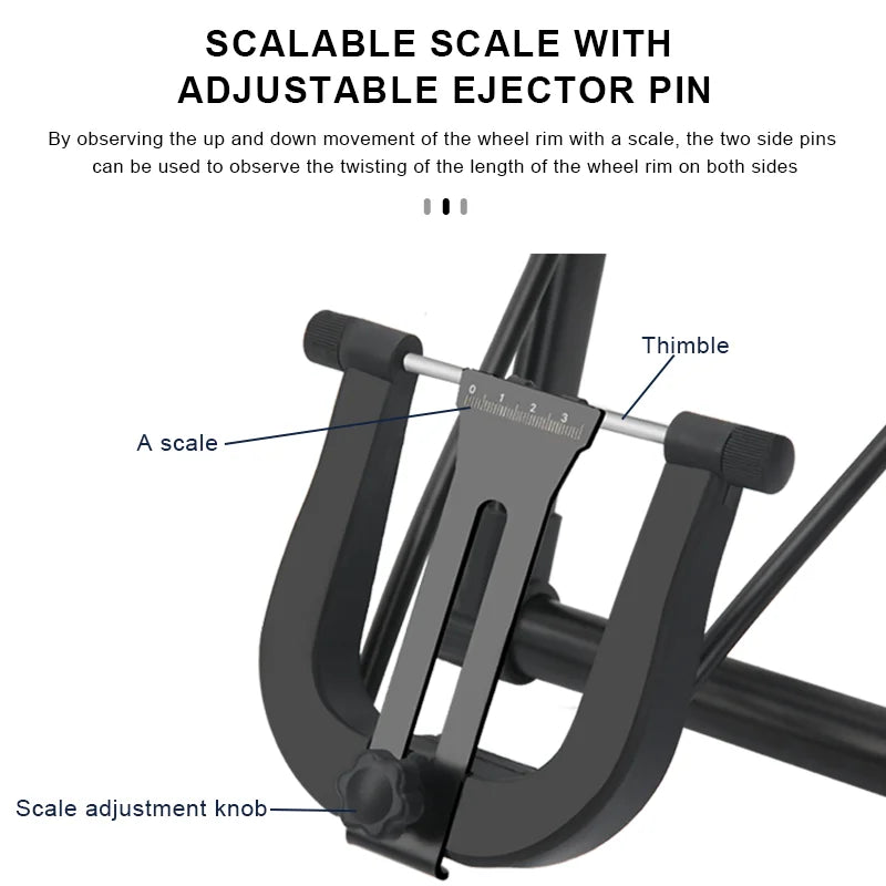 Bicycle Foldable Wheel Rim Adjusting Corrector Platform MTB Road Bike Hub Repair Tool Cycling Home Machinery Repairing Tool