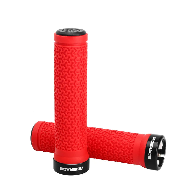 Bicycle Handlebar Cover Super Soft Texture Single-Sided Locking MTB Bike Grips Anti-Slip Durable Shock-Proof Rubber Cycling Part