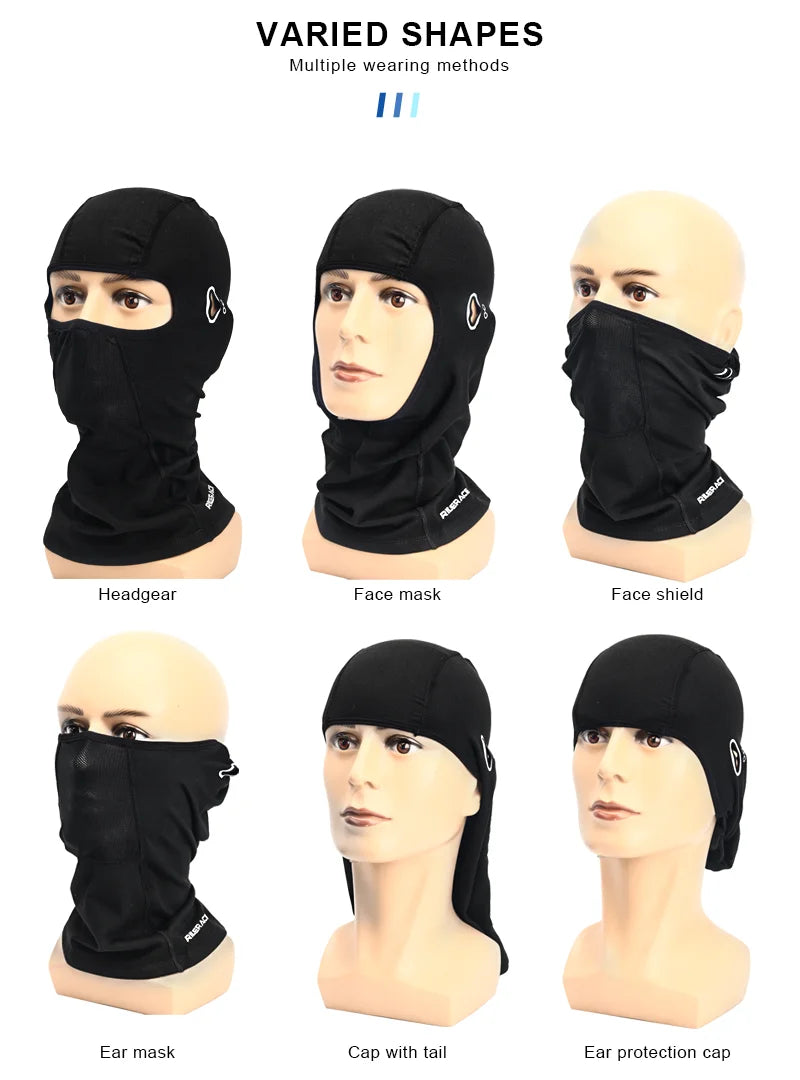 Winter Cycling Cap Bike Full Face Cover Headwear Warm Windproof Balaclava Helmet Liner Hat Climbing Fishing Running Neck Scarf