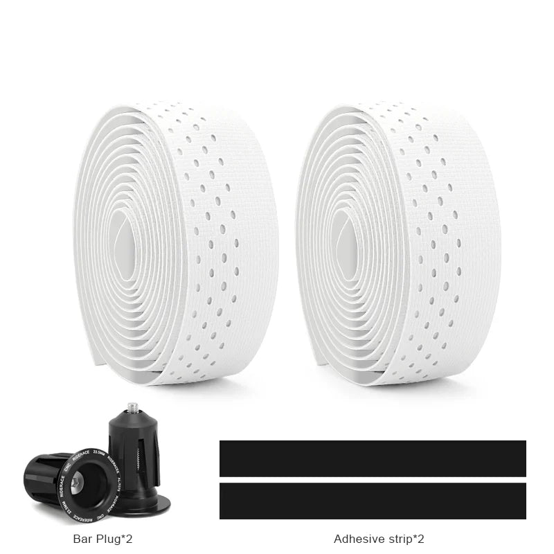 1 Pair Road Bike Handlebar Tape Shock Absorbing Ultralight Anti-Slip Wear-Resistant Strap Bicycle Handlebar Straps Comfortable