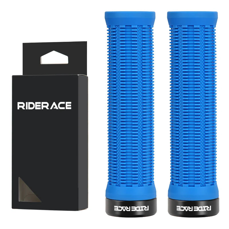 1Pair MTB Grips TPR Rubber Ergonomic Comfortable Mountain Bike Handlebar Grips Anti-Skid Shock-Absorbing Bicycle Handlebar Cover