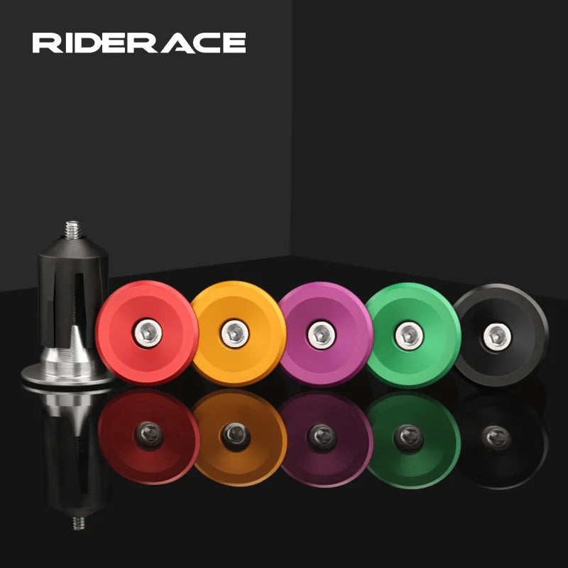 1 Pair Bike Grip Handle Bar End Cap Multicolor Aluminium Alloy BMX MTB Road Bicycle Handle Bar End Cap Cycling Accessories