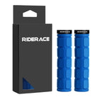 Bicycle Handlebar Grips Rubber Ergonomic Anti-Slip Shock Absorption Mountain Bike Handlebar Cover Aluminum Alloy Lock Ring