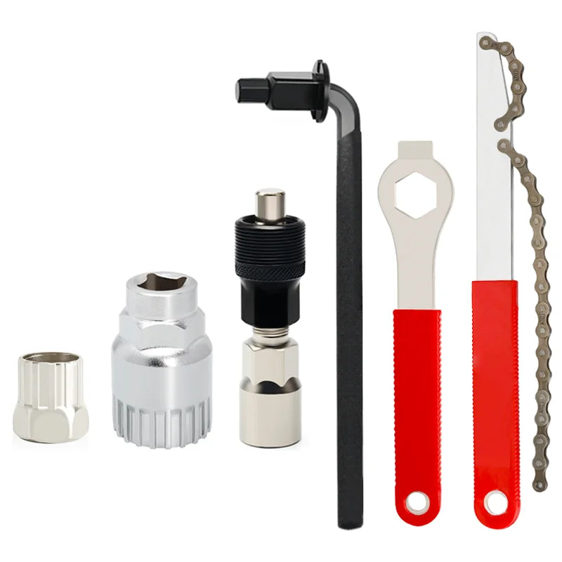 Bike Repair Tool Kit Professional Bottom Bracket Removal Crank Puller Tool Bicycle Flywheel Removal Tool MTB 8mm Allen Wrench